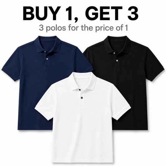 [Buy 1, Get 3] Premium Cotton Polo Shirt