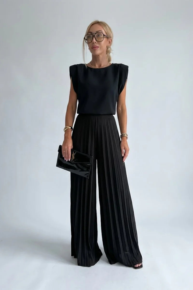 Patricia | Round Neck Sleeveless Matching Set