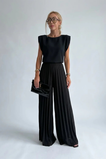 Patricia | Round Neck Sleeveless Matching Set