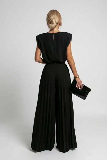 Patricia | Round Neck Sleeveless Matching Set