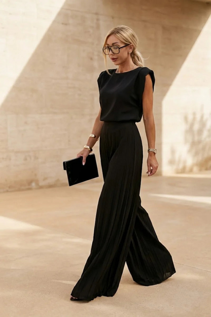 Patricia | Round Neck Sleeveless Matching Set